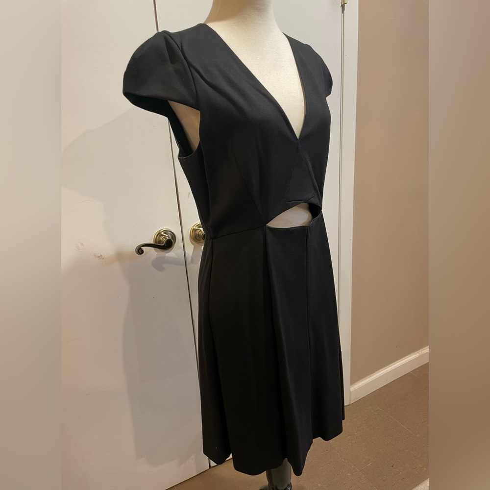 Halston Heritage Black Cutout Dress – Size 8 - Picture 3 of 11